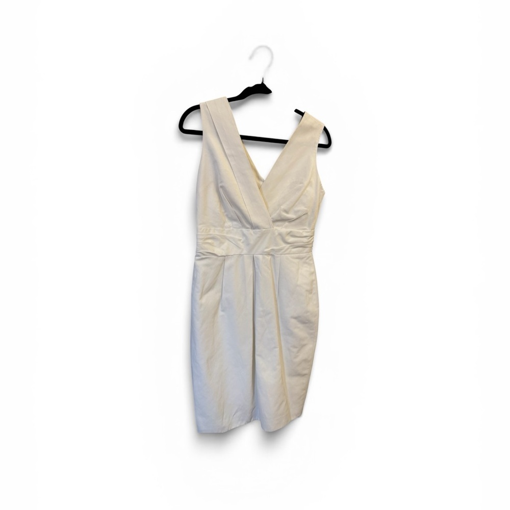 White Dress Canadian Designer Iris Setlakwe Elegant Bridal, Rehearsal Dinner, - Picture 3 of 7